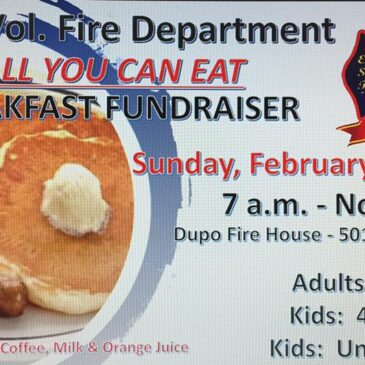 Dupo Fire Department All You Can Eat Breakfast Fundraiser