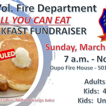 Dupo Vol. Fire Department Breakfast Fundraiser