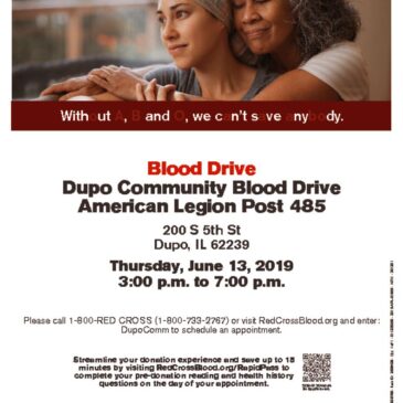 Dupo Community Blood Drive