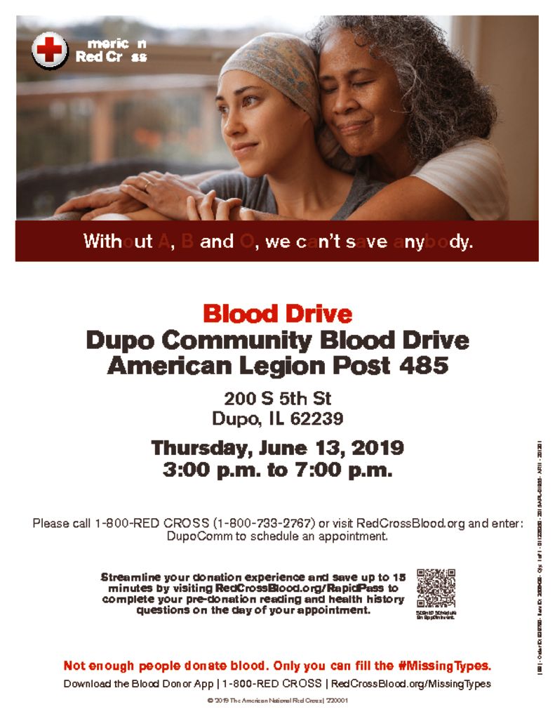 thumbnail of Dupo Community Blood Drive